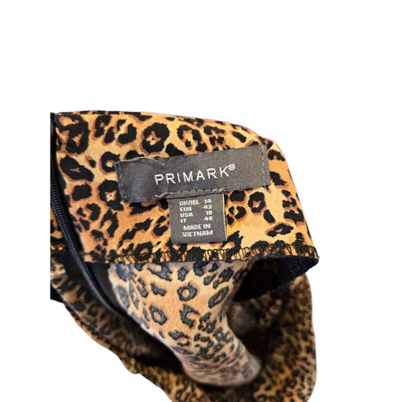 Primark cheetah print mini skirt, size 10 - Picture 4 of 5